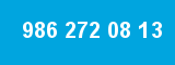 986 272 08 13